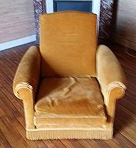 Fauteuil moutarde 1